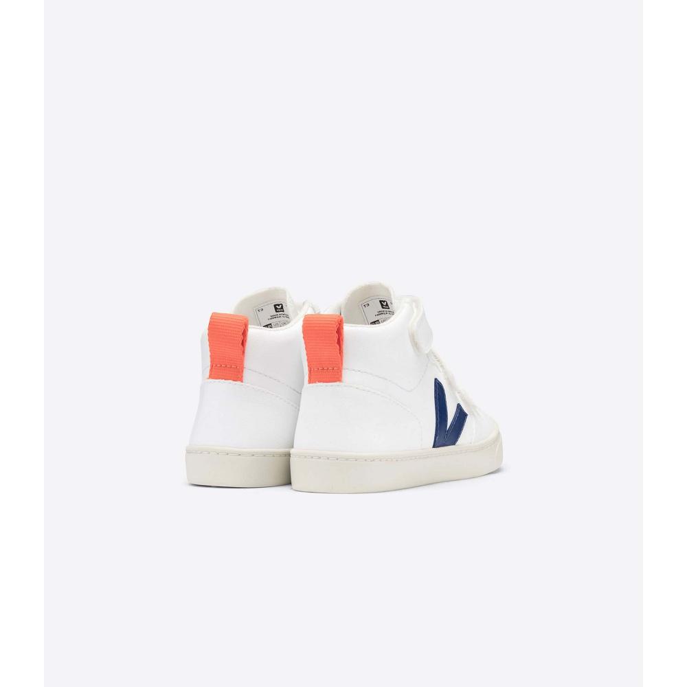 Veja V-10 MID CWL Topanky Detske White/Blue/Orange | SK 796VRW